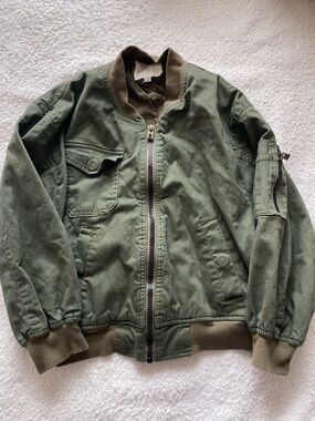 Juniors Copper Key Cropped Bomber Jacket